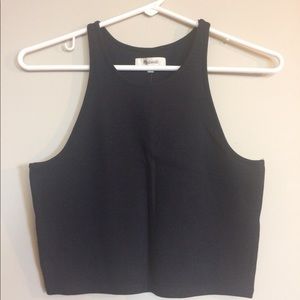 Madewell racerback crop top, size S